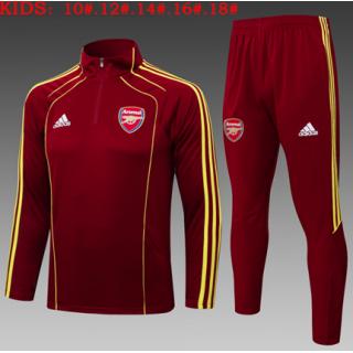 Chándal Arsenal 2025/26(Retro Red Half Zipper) - NIÑOS